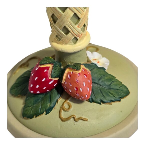 Vintage 1995 Brown Bag Cookie Art Clay Cookie Stamp #3 Strawberries - Picture 7 of 8